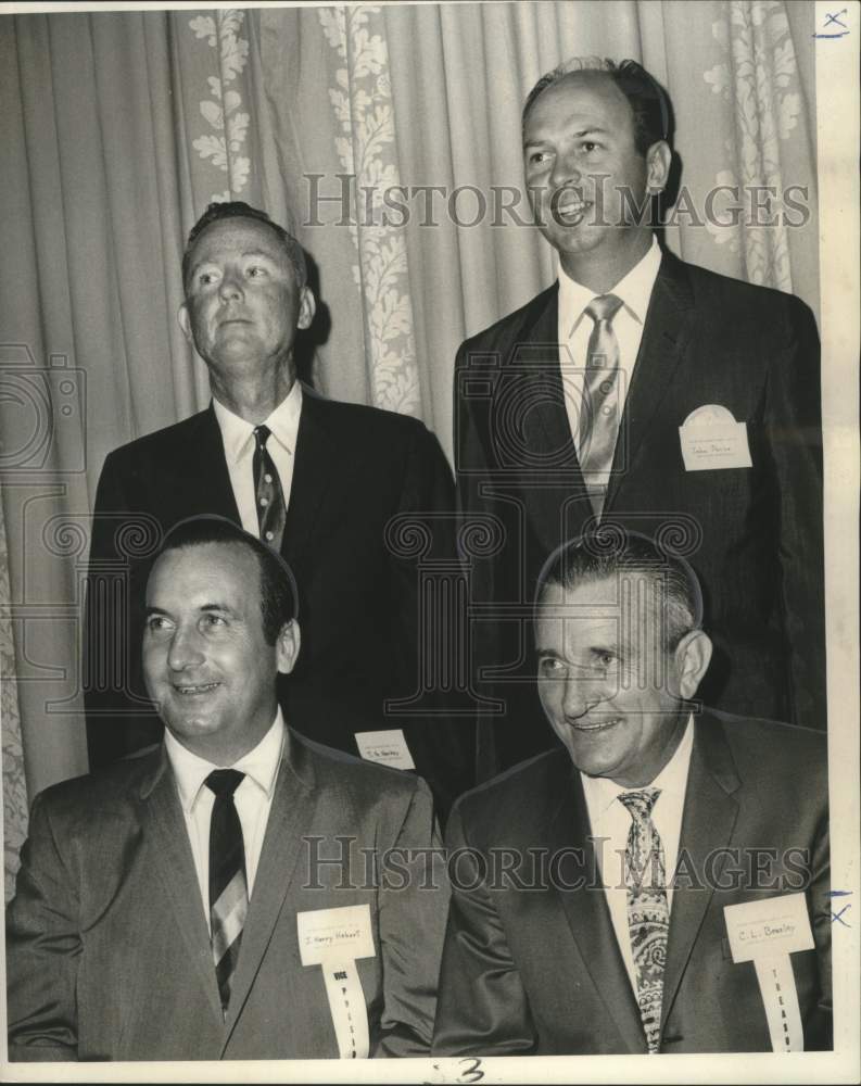 1966 Press Photo J. Harry Hebert &amp; officers, Louisiana Home Builders Association - Historic Images