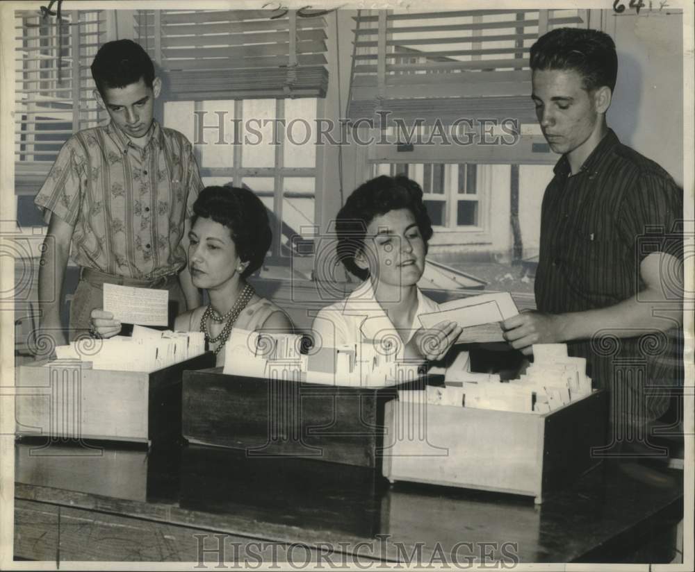 1961 Press Photo Educational project by faculty of the S. J. Peters High School-Historic Images