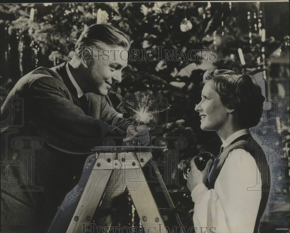 1961 Press Photo Hans Holt and Ruth Leuwerick, &quot;The Trapp Family&quot; - Historic Images