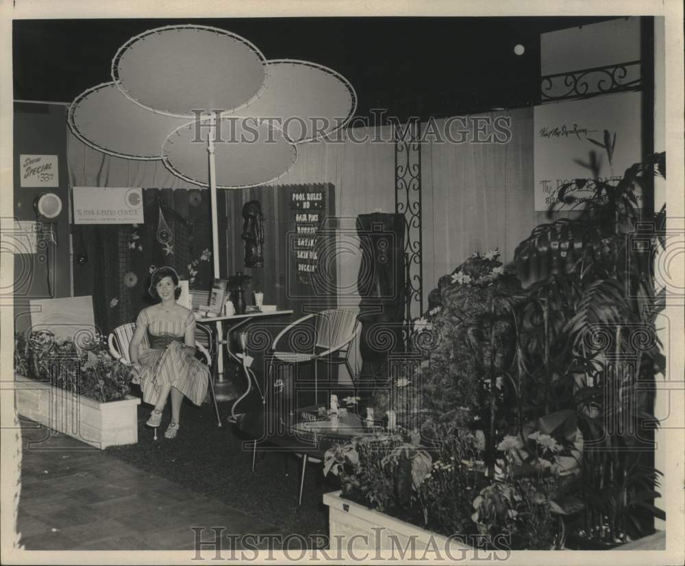 1961 Mrs. Ann Mexic at Home and Garden Display in New Orleans-Historic Images