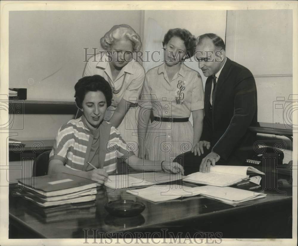 1961 Meeting of Russell Holeman Vocational Center Volunteers-Historic Images