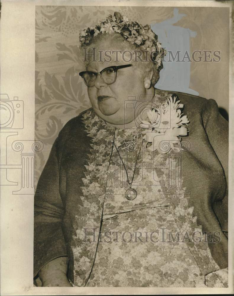 1967 Press Photo Mrs. Harold Herbst, pres. Ladies Auxiliary, LA Pharmaceutical-Historic Images