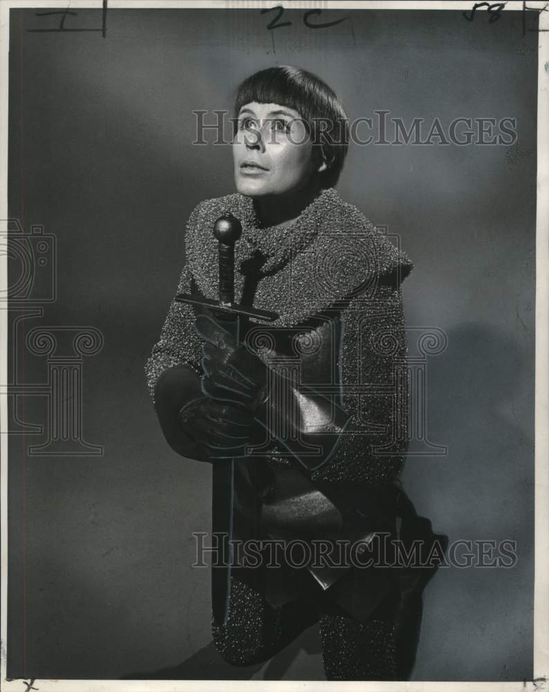 1968 Press Photo Suzanne Grossman in &quot;Saint Jean&quot; at the Repertory Theater - Historic Images