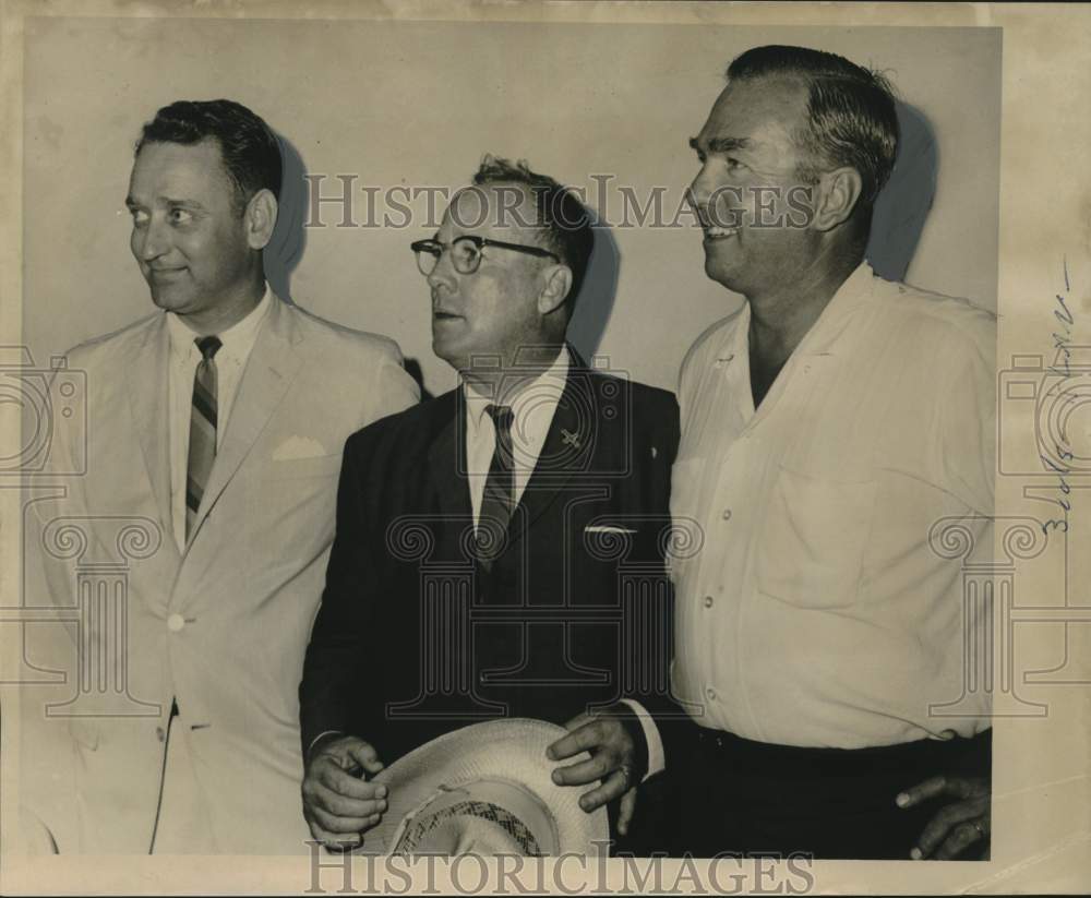 1966 Press Photo Jack M. Helm, leader of LA KKK, arrested near Toca Louisiana - Historic Images