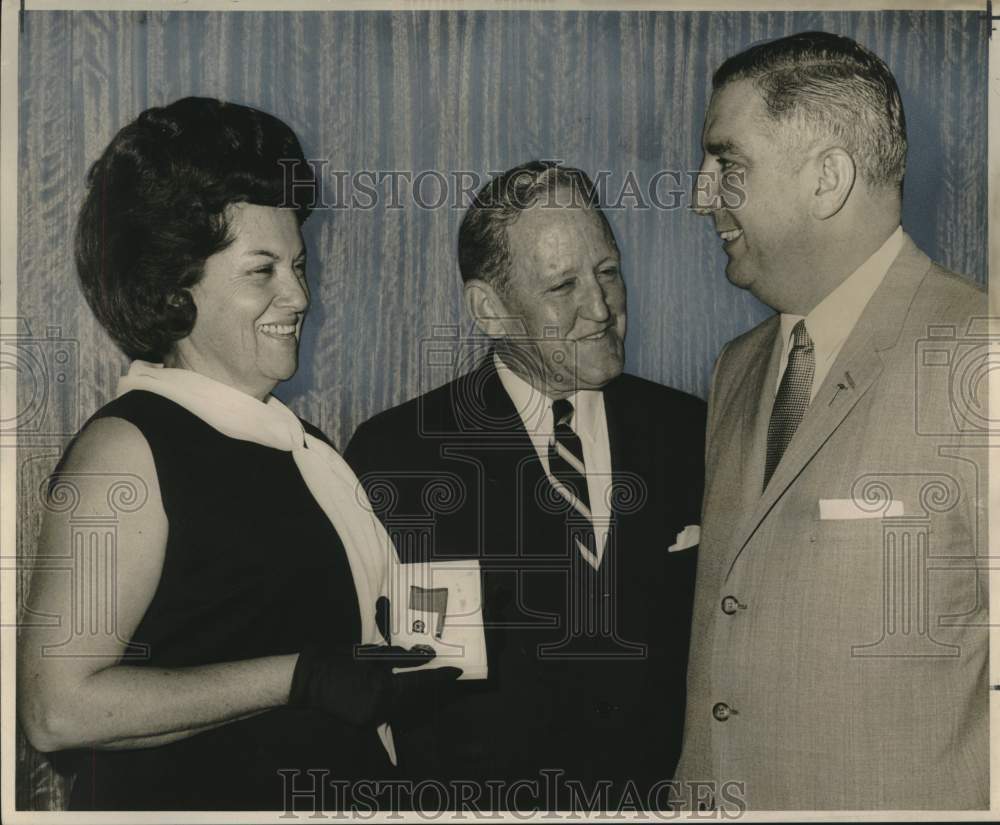 1966 Mrs. Eva Herbert Accepts Police Medal of Merit for Her Son-Historic Images