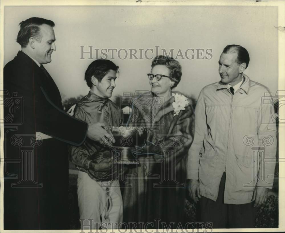 1968 Owner, Trainer, Jockey of Port Digger Accept Trophy - Historic Images