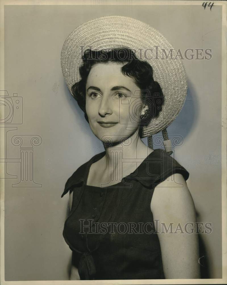 1960 Press Photo Mrs. John M. Holliman, President of Fleur de lis Garden club-Historic Images