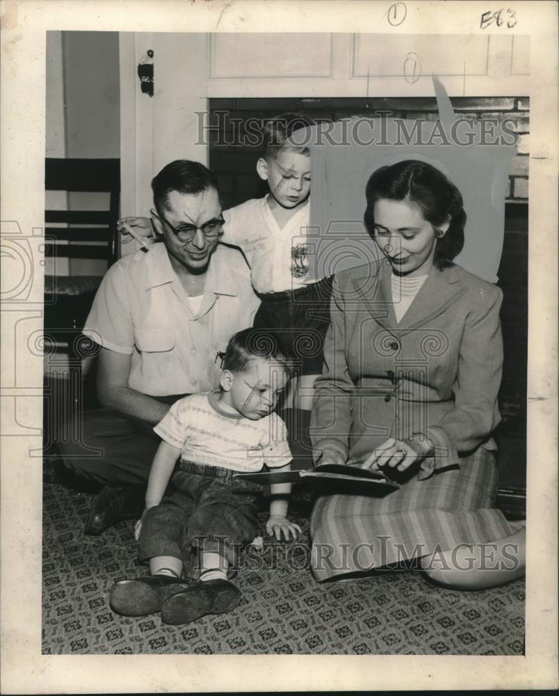 1953 Press Photo Plant engineer&#39;s family, Virginia Ann - noo31031-Historic Images