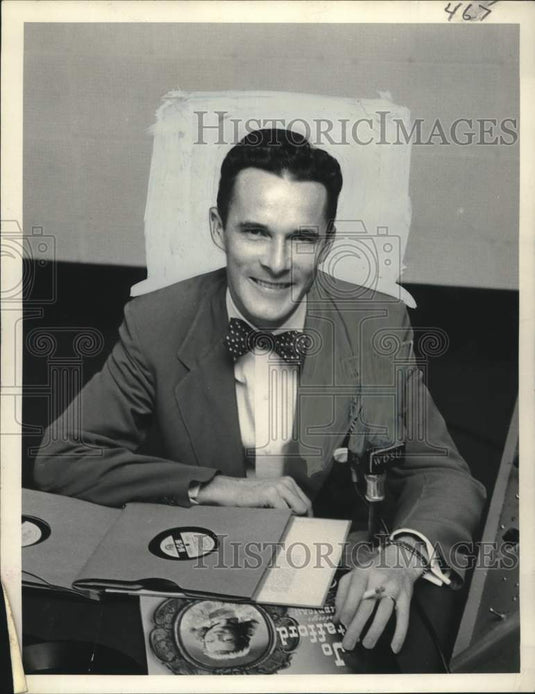 Press Photo Bob Howard, WDSU Radio and Television Personality - Historic Images