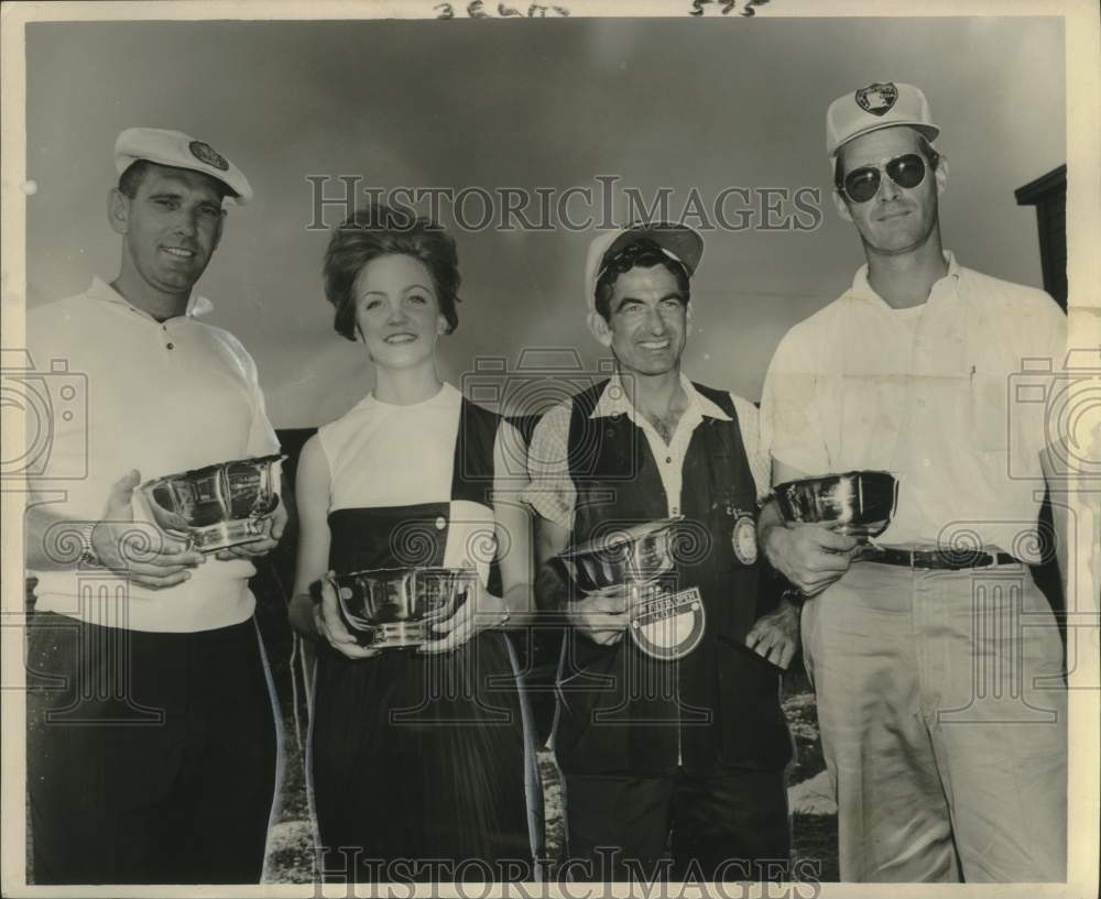 1963 Press Photo Skeet Shoot Winners at Spring Fiesta Skeet Shoot - noo31145-Historic Images