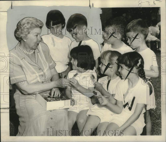 1956 Press Photo Winners in the annual Wilson School kindergarten track meet - Historic Images