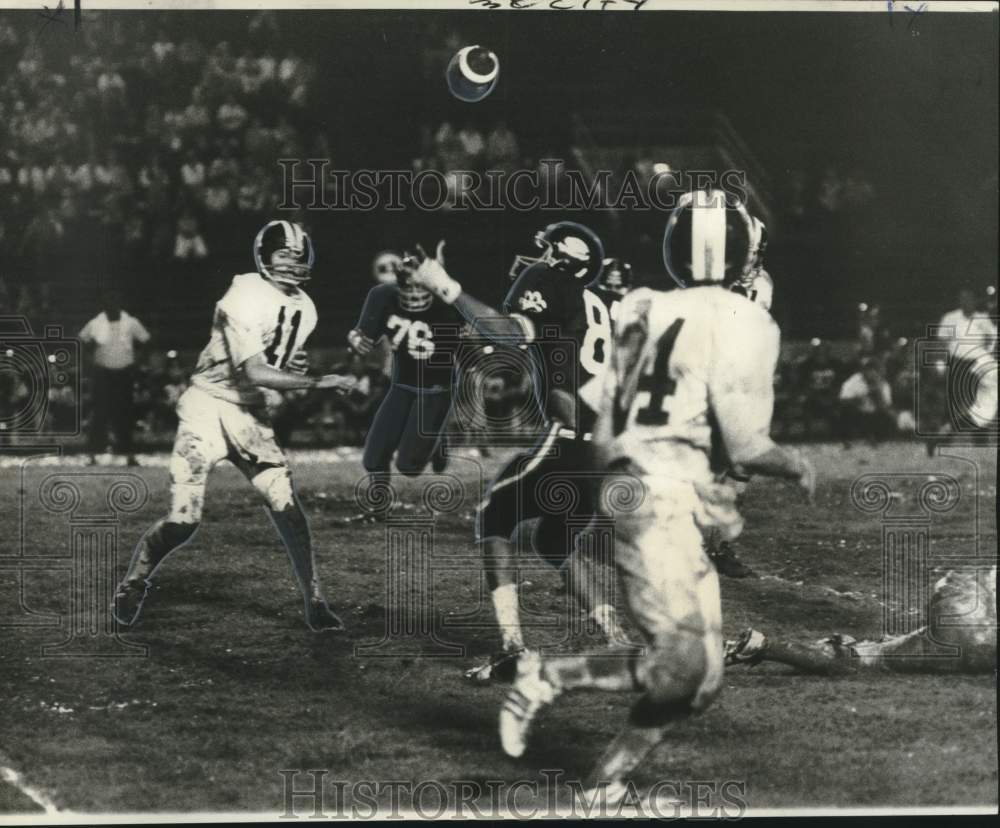 1973 Press Photo Holy Cross versus Glen Oaks at Gormley Stadium - noo31539 - Historic Images