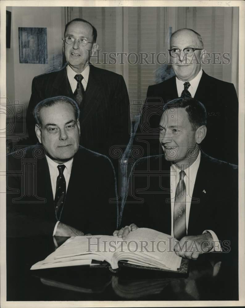 1958 Press Photo City Park Board of Commissioners Officers - noo31792-Historic Images