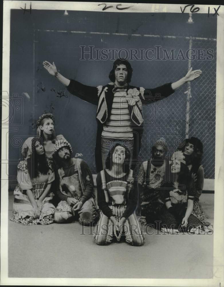 1972 Press Photo Scene from &quot;Godspell&quot; Musical - Historic Images