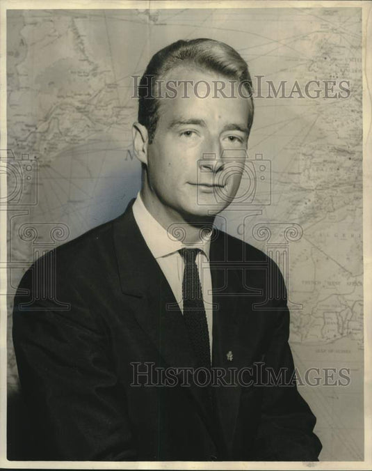 1963 Press Photo Prince Michael Hohenzollern of Germany in New Orleans-Historic Images