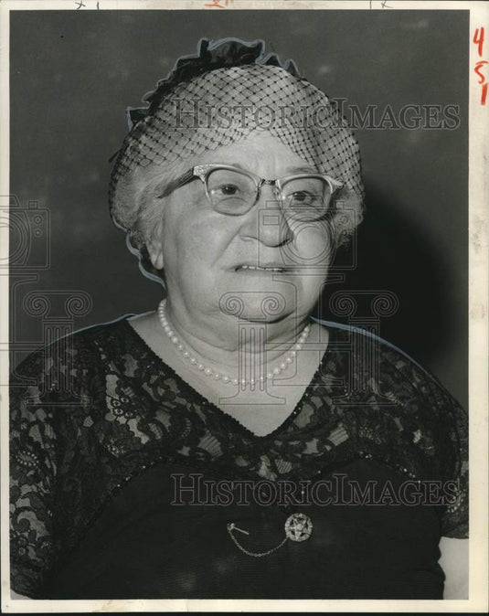 1963 Press Photo Lily Hoffman, Seniors' Jewish Community Club President-Historic Images