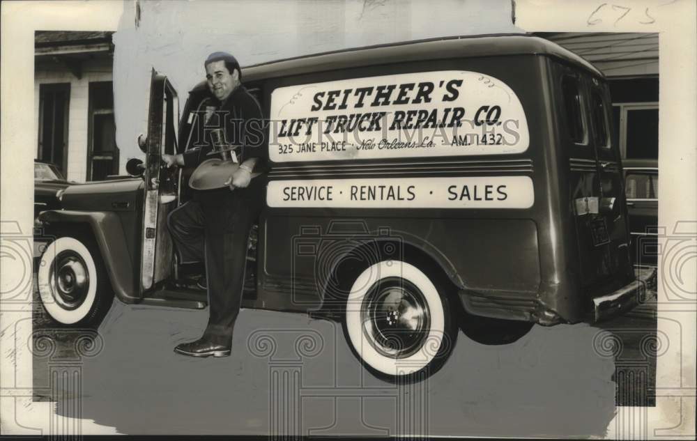 1954 Jack Hoffman Makes Deliveries for Seither Lift Parts Supply - Historic Images