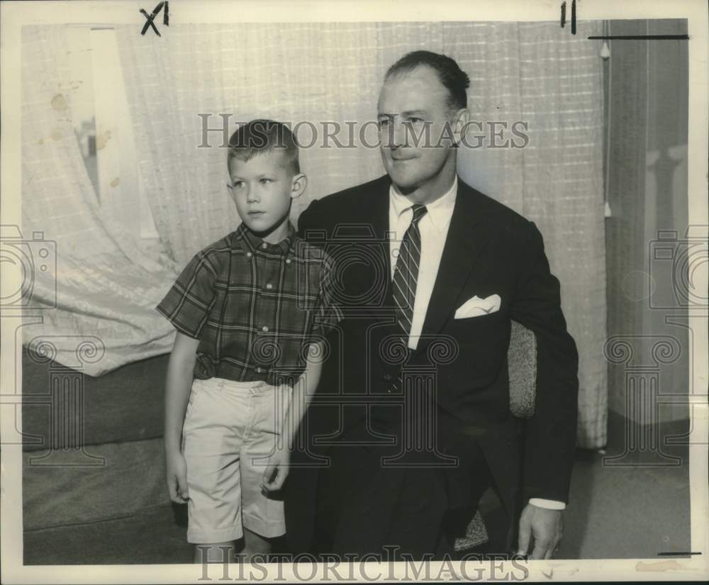 1962 Press Photo Dr. Cecil C. Humphrey, Memphis State University &amp; Son Cecil Jr.-Historic Images