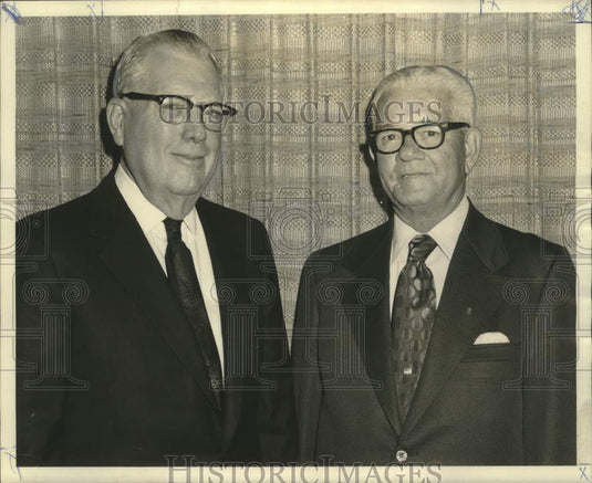 1971 Press Photo Retiring Officials honored by the Western Union Telegraph Co. - Historic Images