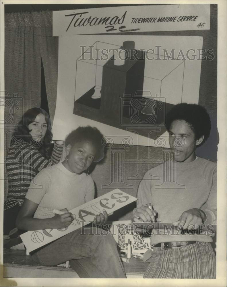 1972 Press Photo Junior Achievement fair planners in Louisiana - noo33659-Historic Images