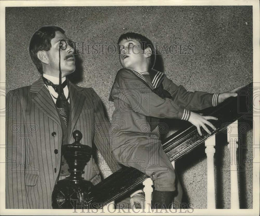 1961 Roger Keller and Tim Carr in "Life with Father" - Historic Images