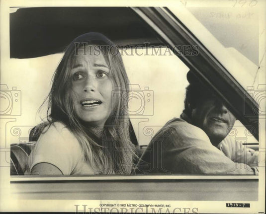 1973 Press Photo Sally Kellerman & James Caan in "Slither" - Historic Images