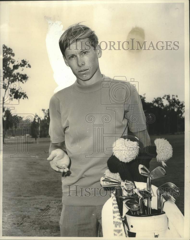 1967 Press Photo Richard LeBlanc, United States Gold Association player-Historic Images