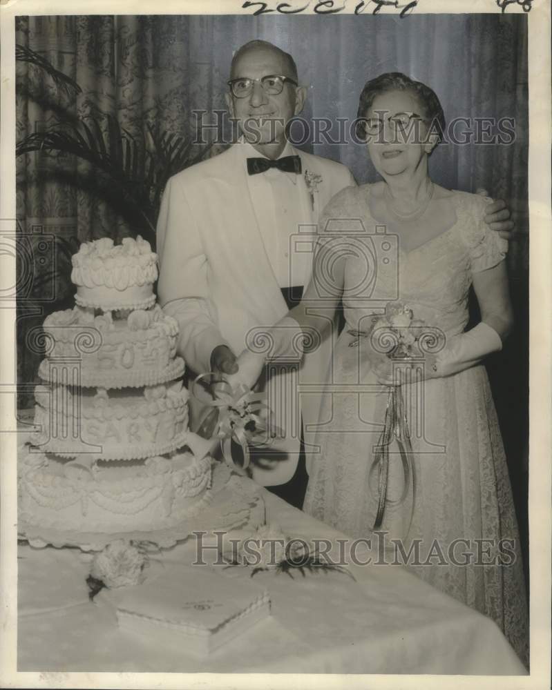 1959 Mr. and Mrs. John Joseph Lienhard&#39;s 50th Wedding Anniversary - Historic Images