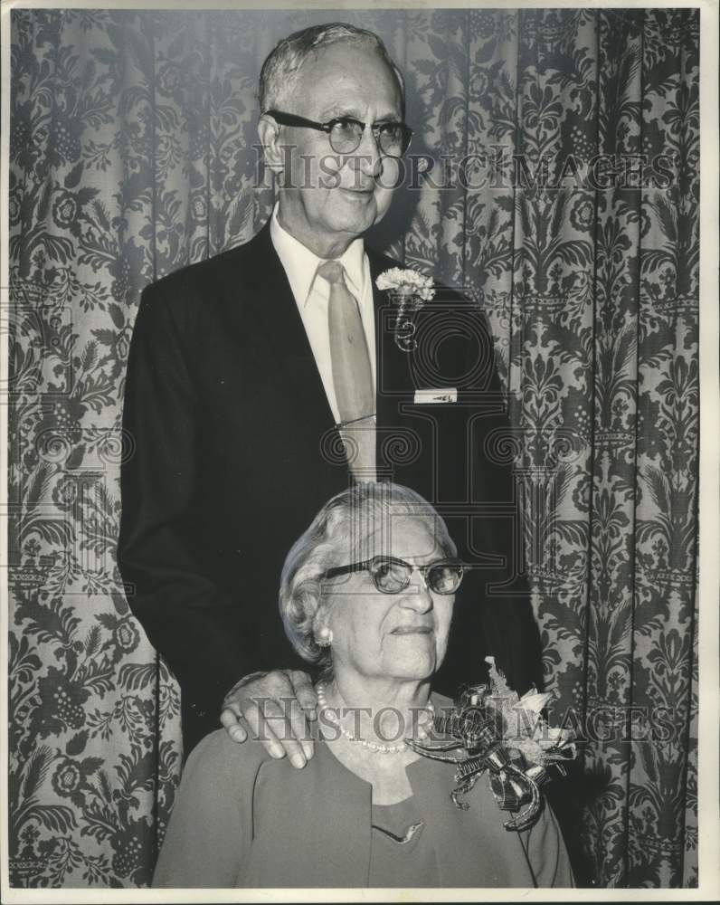 1966 Mr. &amp; Mrs. Max Levy celebrating their 50th wedding anniversary-Historic Images