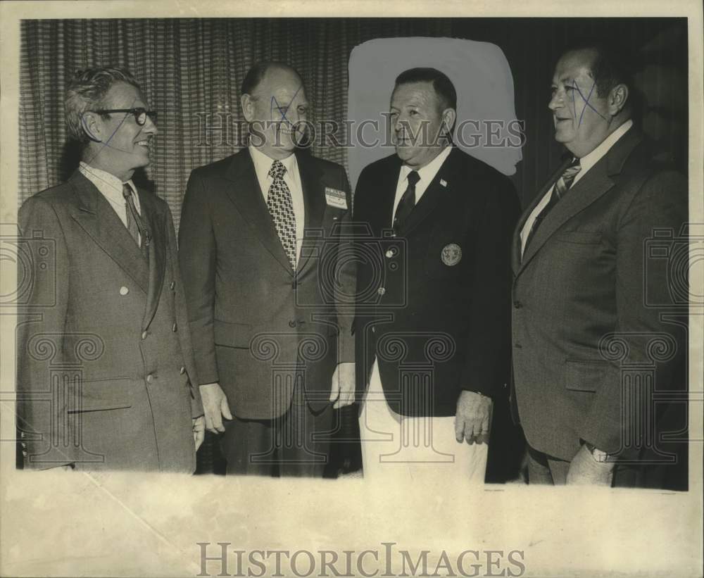 1972 Press Photo Officers of US Naval Brigade Club in Louisiana - Historic Images