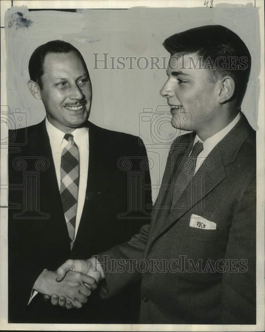 1956 Charles Sparks & James Kincaid, best Jr. salesman, New Orleans-Historic Images