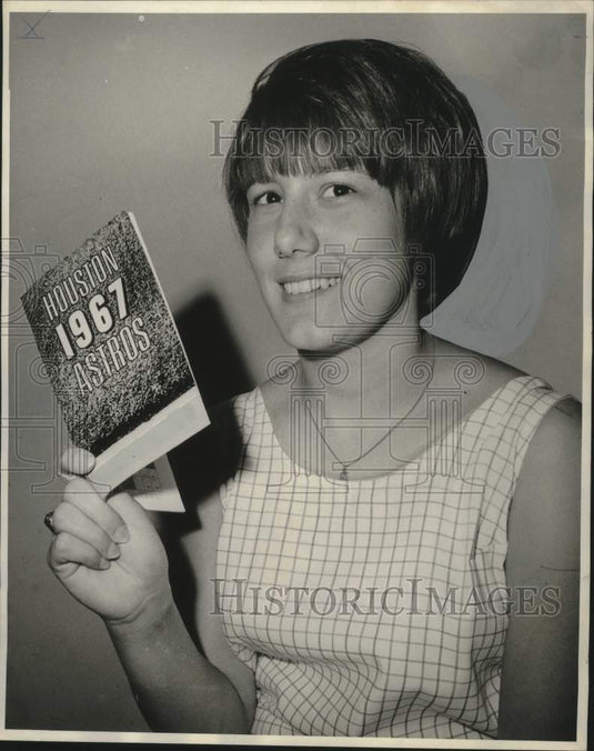 1967 Mary Jackson of Metairie,Louisiana- Astro's baseball fan-Historic Images