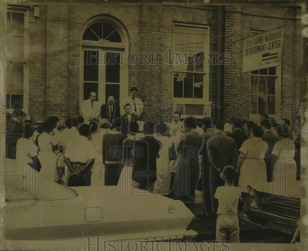 1966 Officials at Dedication Irish Channel Neighborhood Center-Historic Images