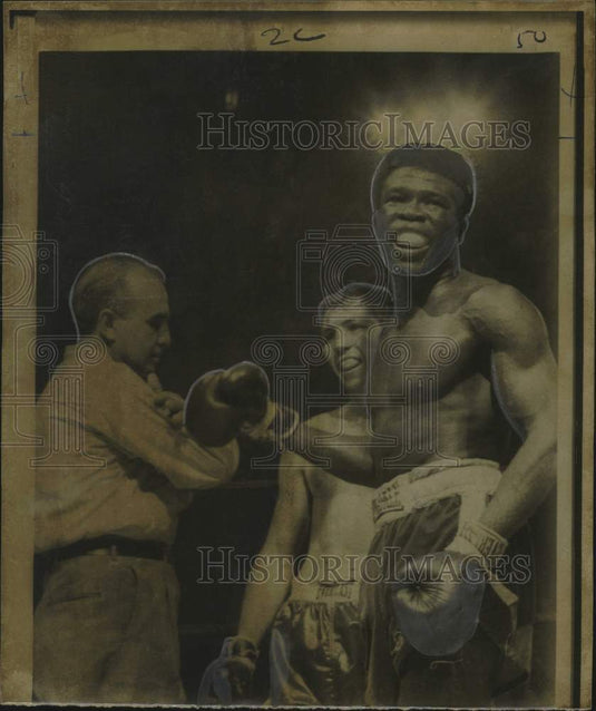 Press Photo Griffith in a bout with his fierce contender - noo37574- Historic Images