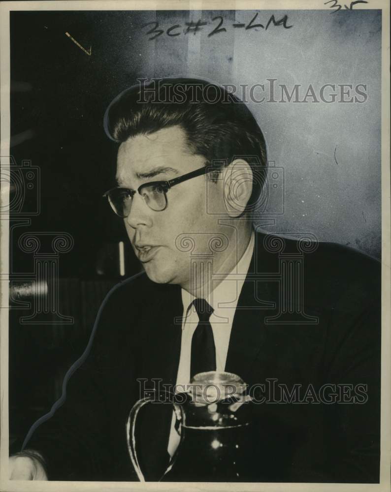 1967 Press Photo Lawrence Lagarde,Young Men's Business Club- Greater New Orleans - Historic Images