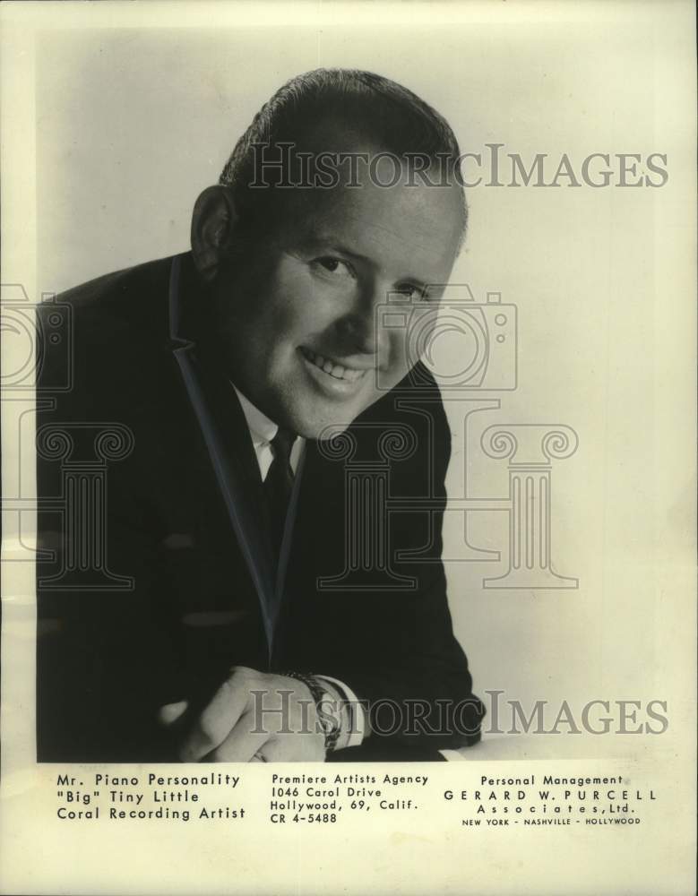 1966 Press Photo &quot;Big&quot; Tiny Little, pianist, Al Hirt Club - noo37998-Historic Images