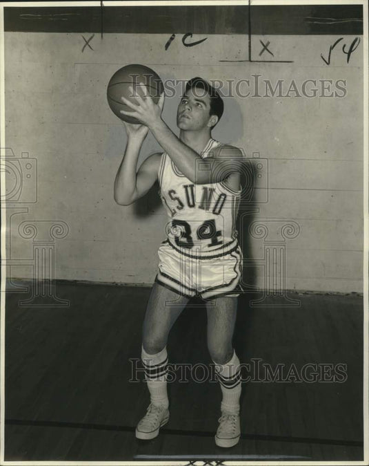 1968 Press Photo Ron Kornick, Basketball Player Louisiana State University-Historic Images