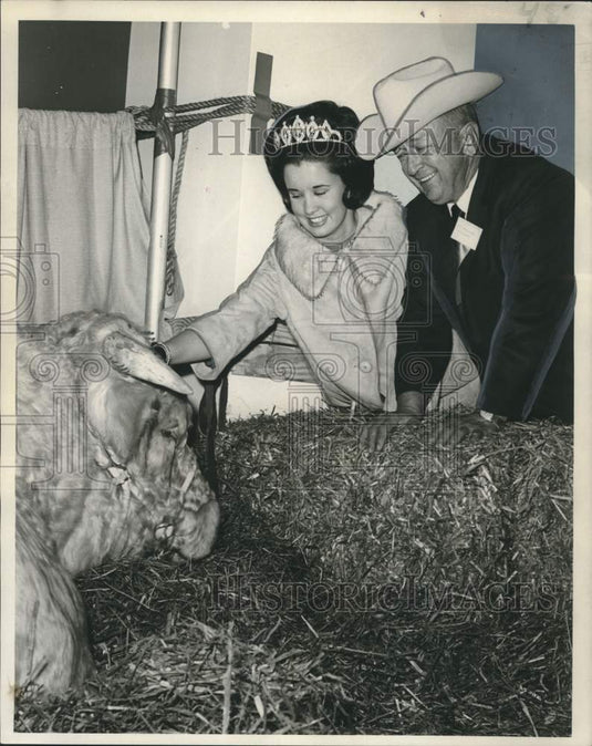 1968 Miss Allie Jean Reed &  J.H. Williams, Cattlemen's Association-Historic Images