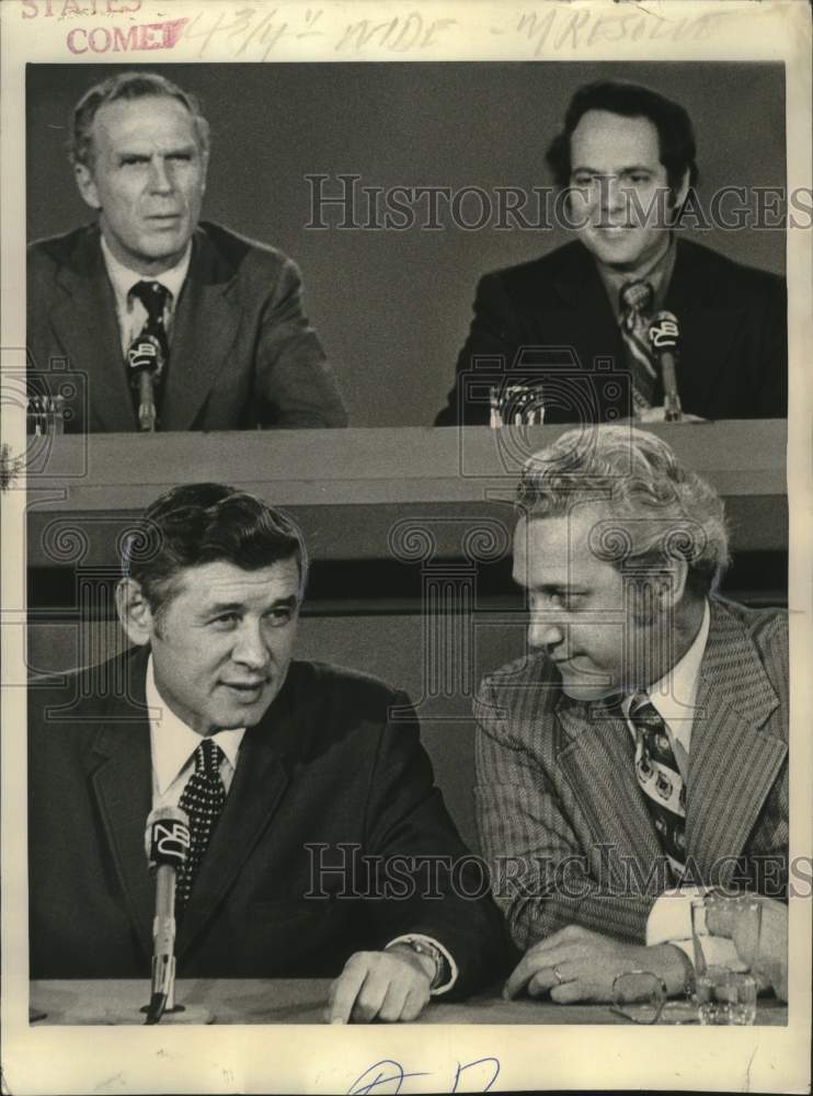 1972 Press Photo Mayor Henry Maier &amp; Mayor Moon Landrieu-&quot;Meet the Press&quot; - Historic Images