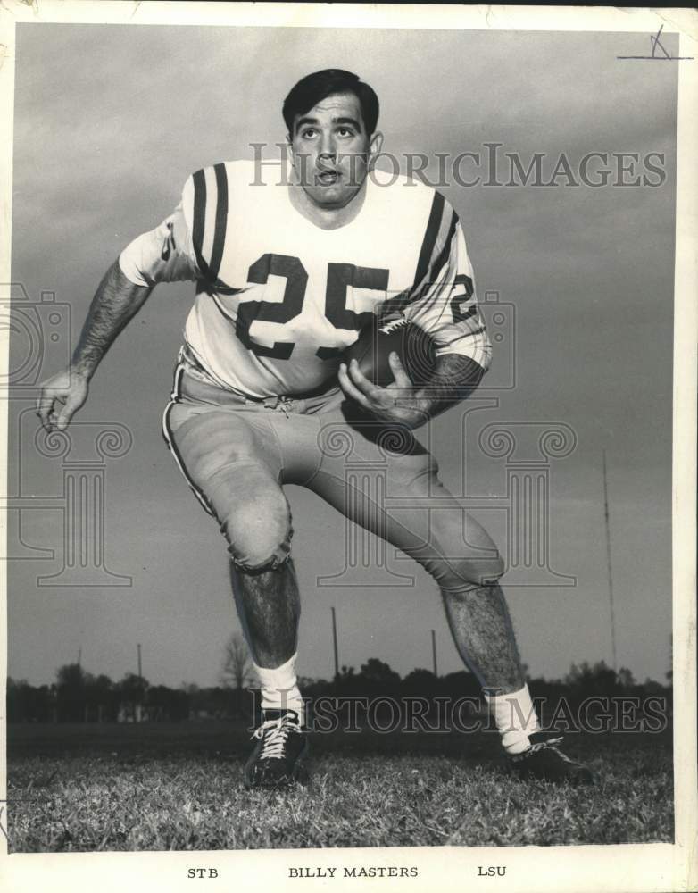 1966 Press Photo Billy Masters, Safety Back of Louisiana State University - Historic Images