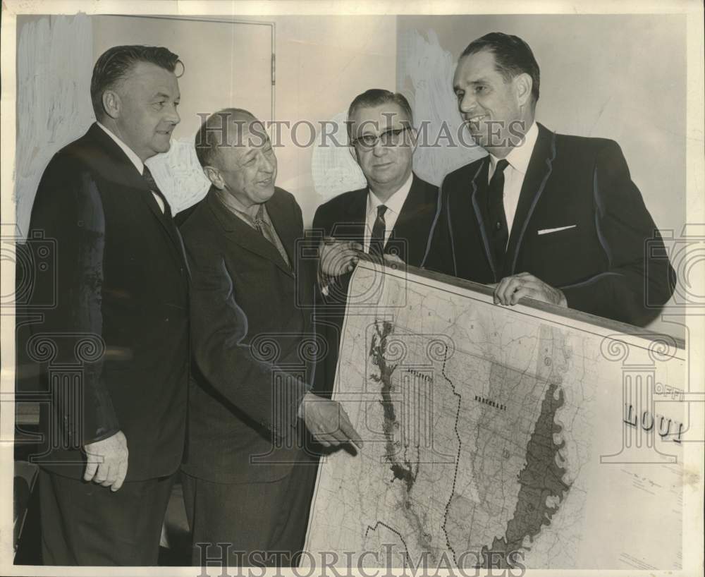 1962 Press Photo Association of Levee Boards of Louisiana in the Roosevelt Hotel - Historic Images