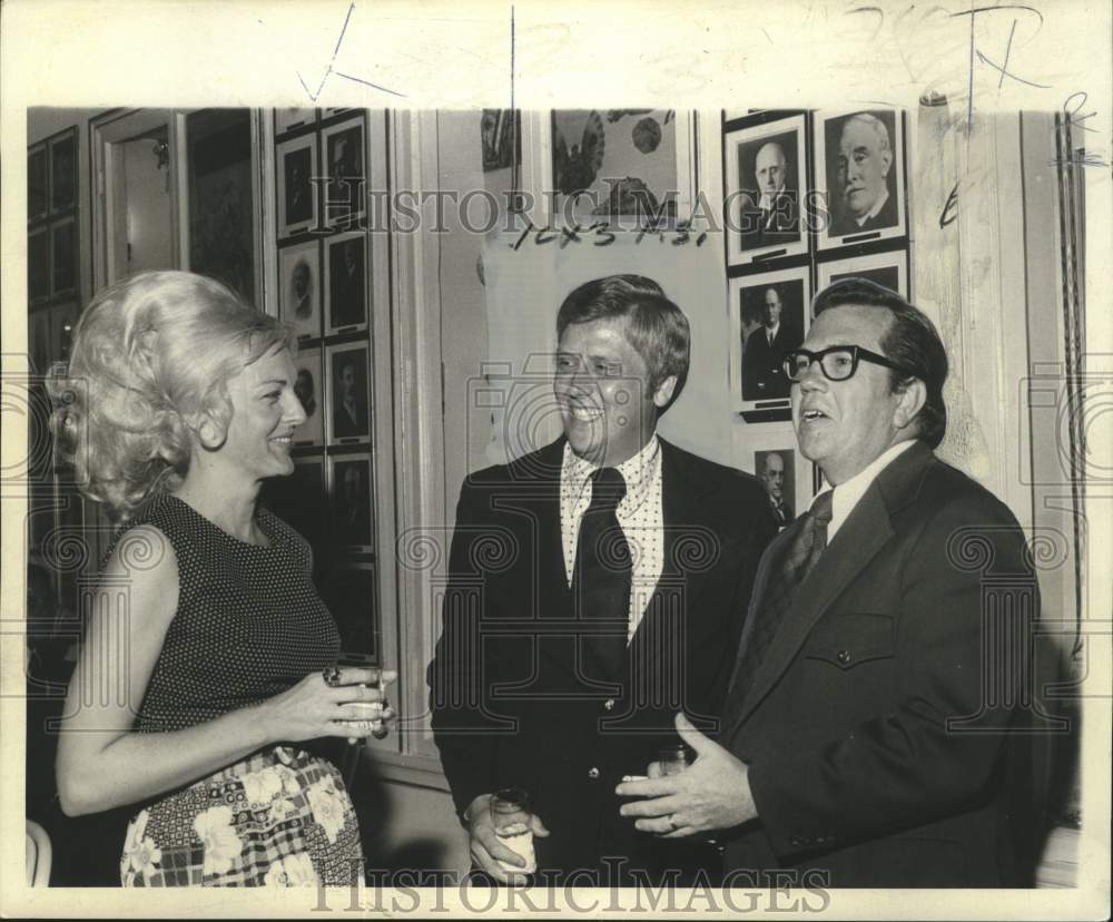 1973 Press Photo Senator Louis J. Lambert Jr. and FPC Commissioner Rush Moody- Historic Images