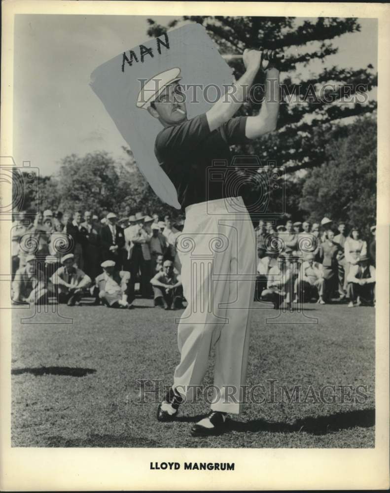 1967 Press Photo Lloyd Mangrum, golfer, taking a swing - noo43449 - Historic Images