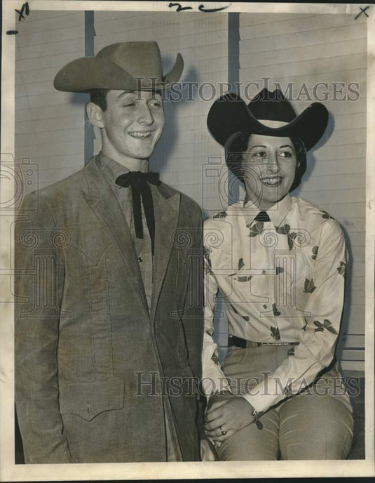 1962 Swayze & Brenda McCraine, King & Queen, Junior Livestock Show-Historic Images