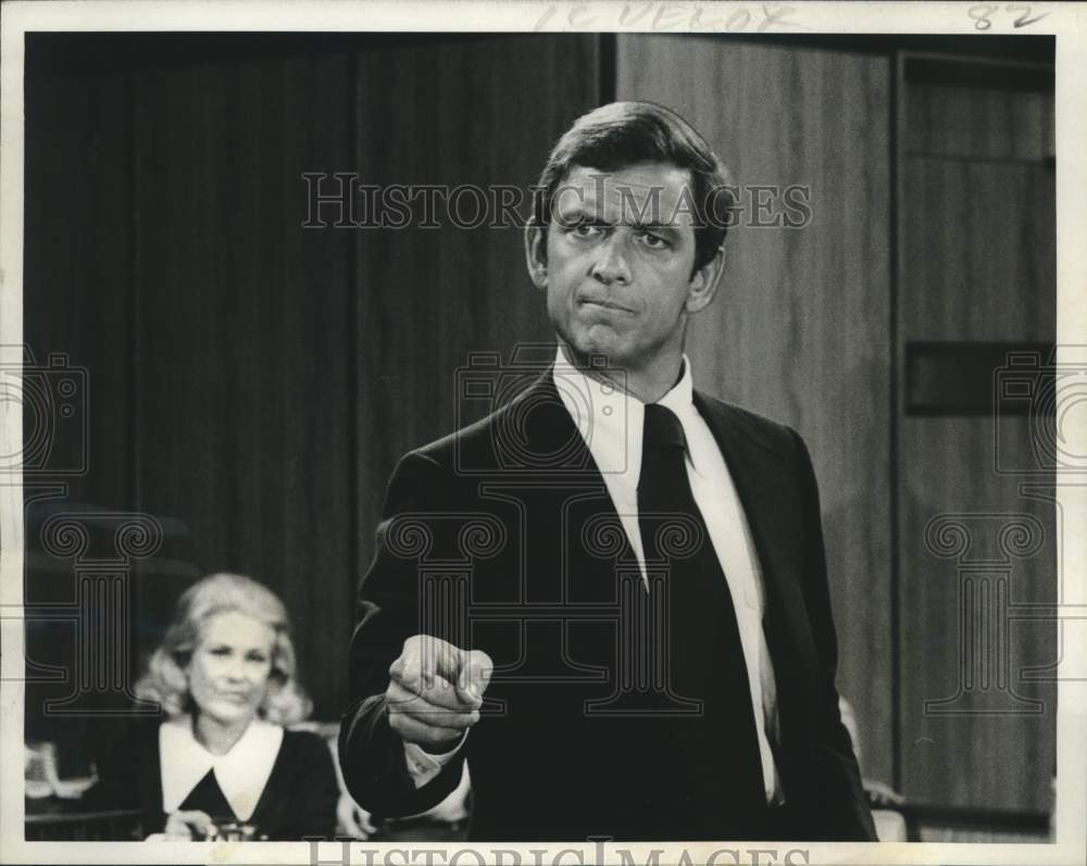 1973 Press Photo Actor Monte Markham in The New Perry Mason - Historic Images