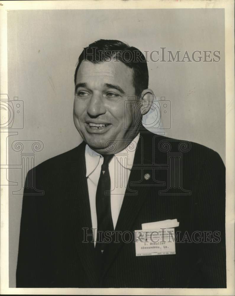 1960 Press Photo Dillard McMullan of the Deep South Farm Equipment Association - Historic Images