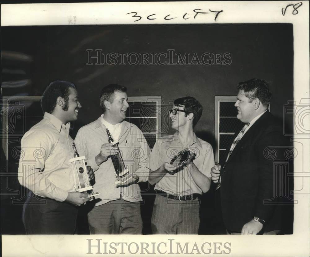 1972 Press Photo Chess competition winners honored in New Orleans - noo45628 - Historic Images