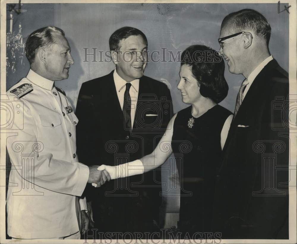 1964 Christening ceremonies of the SS Gulf Merchant at Avondale - Historic Images