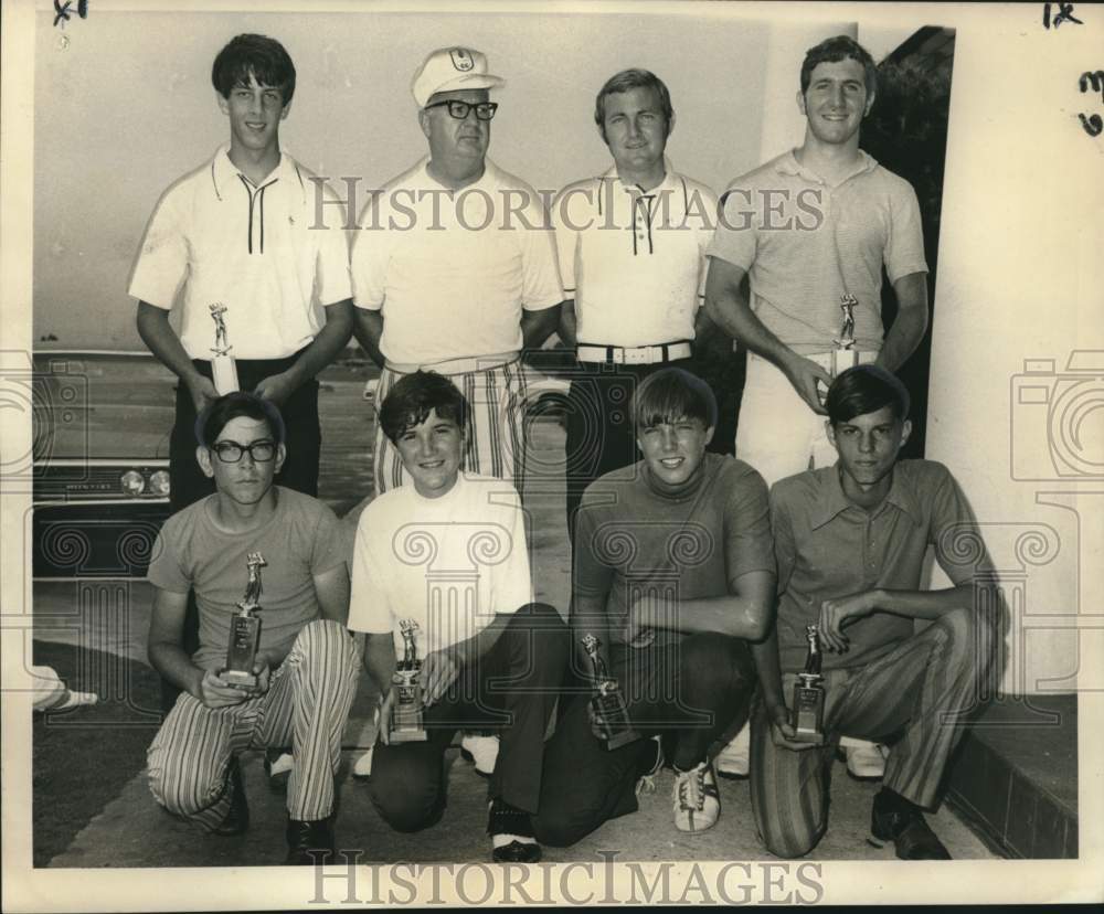 1971 Press Photo Golf - Winning Teams in Louisiana PGA Pro-Junior Tournament - Historic Images