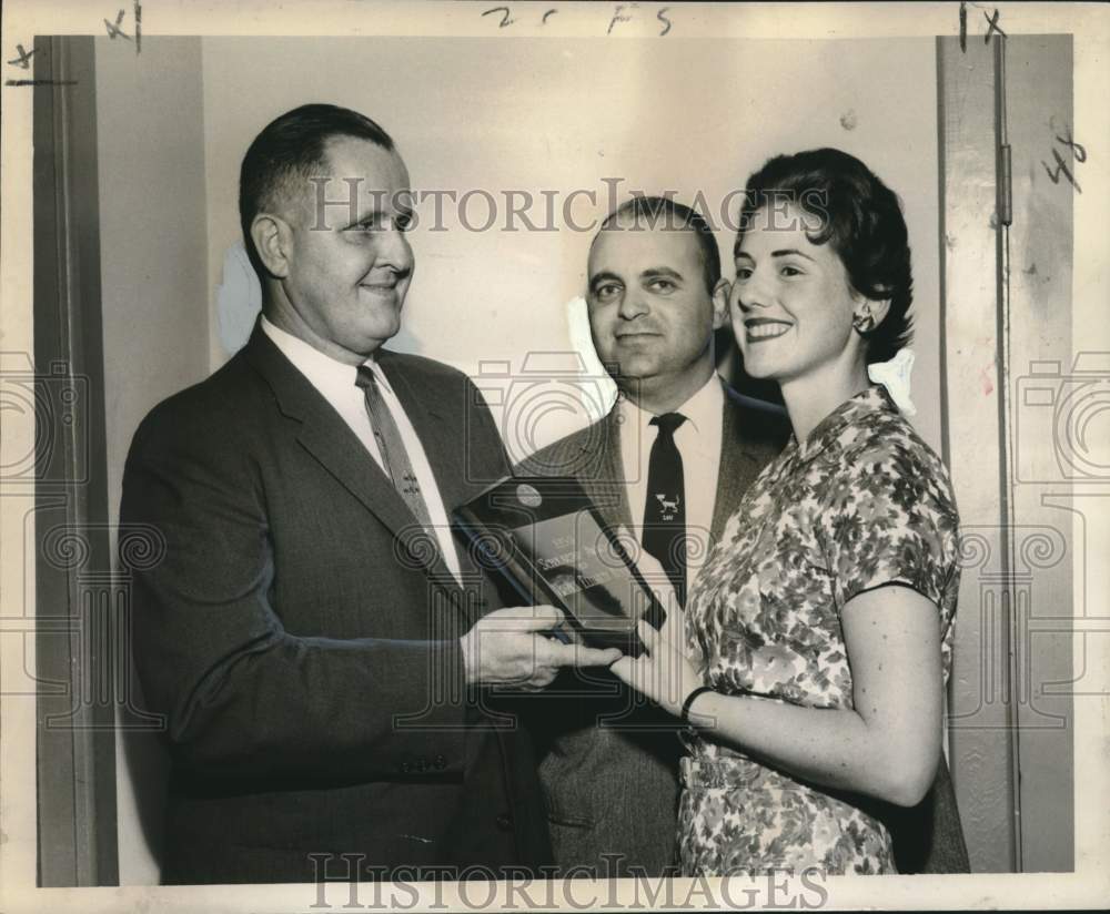 1958 Virginia E. Meyer honored by Louisiana State University Alumni - Historic Images